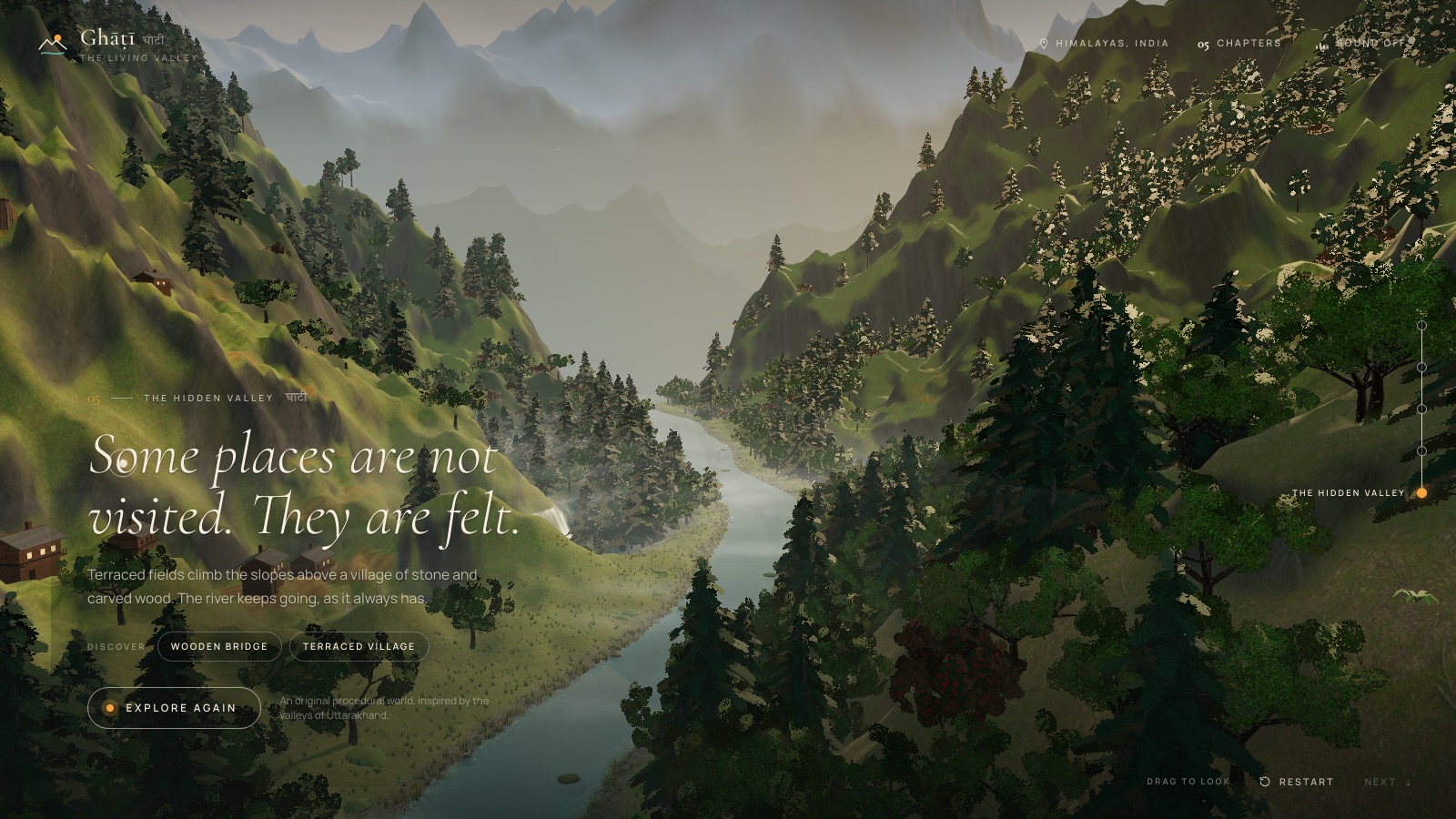Chapter 05, The Hidden Valley: a terraced hill village above the river